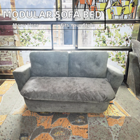 YY-35 #   Canapé modulaire Chesterfield carré simple deux places pour salon, en tissu compressé sous vide, pliable et convertible