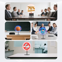Ventilador Holográfico 3D de 42CM, Proyector de Escritorio con Pantalla LED, Máquina Holográfica de Nueva Generación para Publicidad