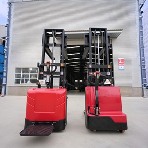 Apilador de carretilla elevadora eléctrica de 2 toneladas completamente automático con elevador hidráulico de 1 tonelada de carga pequeña descarga de voltaje de 220V - Product Image 1