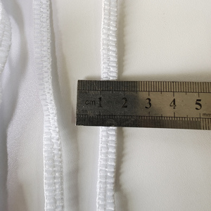 Trois lacets élastiques en caoutchouc Sangle élastique plus fine et large 7mm et 7cm Élastique blanc - Product Image 6