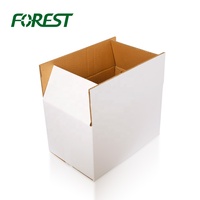 Boîtes en carton ondulé blanc personnalisées pour l'expédition et l'emballage postal avec logo sur mesure