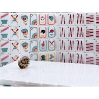 Jeu de Mahjong américain moderne en acrylique blanc de 36 mm, thème baseball, tuiles de Mahjong personnalisées avec emballage personnalisé pour 4 joueurs, jeu cadeau