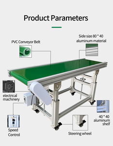 <b>Small</b> Portable Belt Conveyor For Home Business <b>Small</b> Scale Production Easy Operation Low Cost Mini Belt Conveyor - Product Image 5