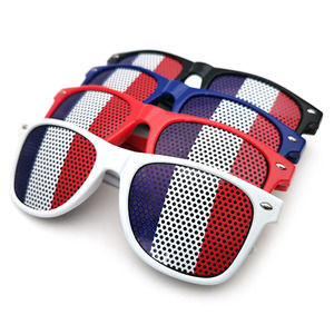 Gafas de Sol con Diseño de Bandera Nacional, Gafas de Agujero para Fanáticos del Fútbol, Baloncesto, Béisbol, Decoración para Eventos Deportivos, Gafas Personalizadas con Logotipo - Product Image 6
