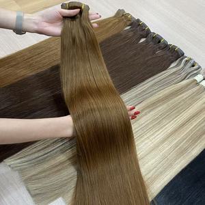 RUYI HAIR Extensiones de Cabello Humano Liso 100% Remy, Paquetes de Cabello Humano Liso, Rubio Morena, Venta al por Mayor - Product Image 3