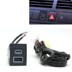 Modified Car Fast Charger QC3.0 USB Type-c Interface Adapter Charging Interface <b>Socket</b> for VW POLO 2004-2011 Accessories - Product Image 1