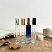 Flacon de parfum vide de luxe en verre à fond épais de 10 ml et 15 ml avec pulvérisateur à brume fine pour emballage de parfum