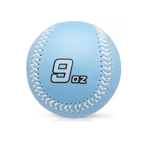 Pelota de béisbol con Logo personalizado, pelota de béisbol con logotipo personalizado de PVC, 9 pulgadas, peso pesado, varios, venta al por mayor