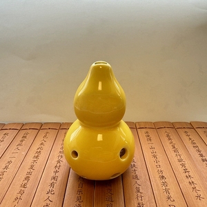 Ocarina en porcelaine en forme de calebasse chinoise, 6 trous, accordage AC, plusieurs options de couleurs brillantes unies, pour l'enseignement (vente en gros) - Product Image 6