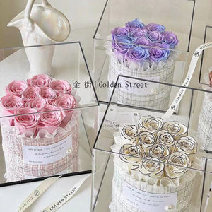 Boîte de roses conservées 2024 gros roses conservées équatoriennes yunnan roses de <span class=keywords><strong>chanson</strong></span> conservées - Product Image 1