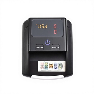 Detector de Monedas Portátil AL-<span class=keywords><strong>130</strong></span> para Dólares Estadounidenses y <span class=keywords><strong>Euros</strong></span> con Pantalla LCD, Detección Magnética y Batería - Product Image 1