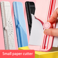 250413 Mini coupe-papier manuel portable 250413 Papeterie pour étudiants A4 bidirectionnelle pour les étudiants à utiliser-DIY Grade