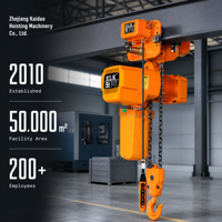 Palans électriques à chaîne de 5 tonnes pour la distribution logistique, le levage de marchandises