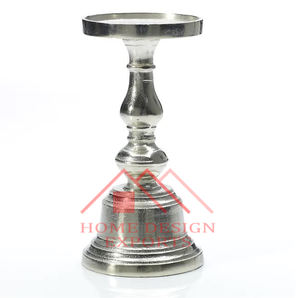 Portavelas de cristal de diseño elegante para decoración del hogar, portavelas de aluminio con votivo de cristal para boda - Product Image 6