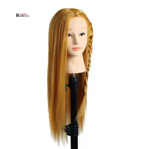 Оптовая продажа, недорогой высококачественный Женский манекен, голова куклы-манекена из синтетических волос, 18-26 дюймов