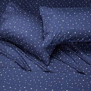 スーパーソフトでシルクのようなアクティブギャラクシープリントフラットシートと枕カバーセット付きフィットシート - Product Image 3