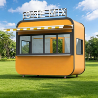 Bâtiment de bureau futuriste de 40 pieds, conteneur carré détachable type capsule spatiale, respirant, mobile, au design moderne, pour parc extérieur