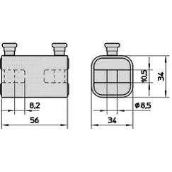 Candado de cadena de 8mm 4228 Candado de cable de bicicleta antirrobo con función de combinación Material VIRO ABS - Product Image 2