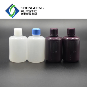 Phòng thí nghiệm chai nhựa rộng miệng 100ml Rỗng Thuốc thử nhựa chai cho chất lỏng - Product Image 2