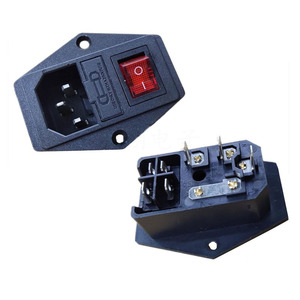 AC-01A C14 Charger DB-14 Adapter Connector DB-14 Power Female JACK <b>Plug</b> <b>with</b> <b>Switch</b> DB-14 Fuse DB-14 AC Power Socket - Product Image 4
