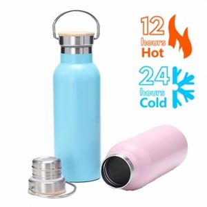 Bouteille de sport isotherme à double paroi en acier inoxydable 304, style américain, grande ouverture, grande capacité, avec sangle de transport et paille - Product Image 2