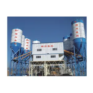 China Top Brand HZS240 Concrete Batching And Mixing Plant Hopper Belt Type Concrete Mixing Plant Used For Making Raw Materials