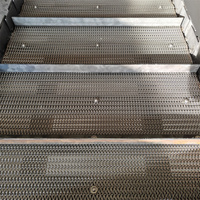 Horno de secado Cinta transportadora de acero inoxidable 304 para transporte de alimentos, cinta transportadora de enlace de varilla de metal