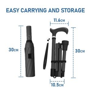 Bâton <span class=keywords><strong>de</strong></span> marche et béquille d'assistance pour le corps, à usage multiple, durable, pour la marche temporaire et à long terme, s'adaptant au corps - Product Image 4