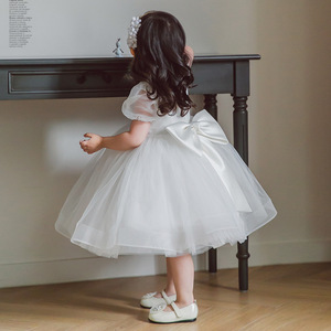 FSMKTZ Nuovo Vestito da Battesimo per Neonata, Abito da Principessa Bianco per Compleanno, Vestito Boutique per Bambine L2060XZ - Product Image 2