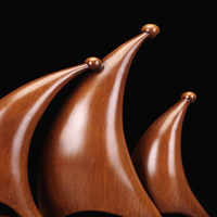 Décoration de bateau à voile haut de gamme 42X41X13CM, nouvelle, pour la décoration de bureau, cadeau d'ouverture d'entreprise, cadeau de patron, décoration haut de gamme
