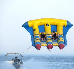 풍선 물 스키 튜브 썰매 비행 물고기 풍선 플라이 튜브 바나나 보트 수상 스포츠를위한 물고기 보트 비행