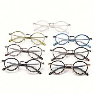 Gafas de Computadora con Marco Ovalado Pequeño de Metal Retro para Hombre y Mujer, Gafas Redondas con Protección Contra la Luz Azul - Product Image 5