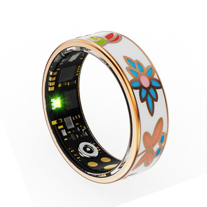 Nouvelle bague connectée intelligente en émail coloré pour femmes, avec suivi de la fréquence cardiaque, de l'oxygène sanguin, du sommeil et des pas, Bluetooth, étanche, pour la santé. - Product Image 2