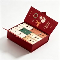 Caja de Regalo Misteriosa de Cartón Reciclable con Logotipo Personalizado de Alta Calidad, Calendario de Adviento de Belleza de 24 Días para Navidad