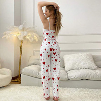 Pyjama en Soie Modale, Ensemble 2 Pièces de Peignoirs Imprimés en Satin, Pyjamas Femme Personnalisables, Vente en Gros, Robes de Chambre Amples Grandes Tailles