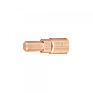AMPCO - DS0005B Douille hexagonale 1/4 ''béryllium-cuivre (métrique) CLIQUET ANTI-éTINCELLES, DOUILLES ET DOUILLES À IMPACT - Product Image 1