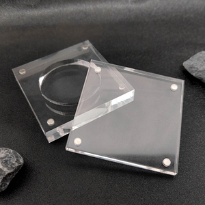 Présentoir flottant en acrylique magnétique pour pièces de monnaie et médailles Boîte suspendue double face en lucite transparente - Product Image 6