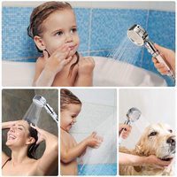 Pommeau de douche à filtre en coton PP-3 fonctions d'économie d'eau à haute pression avec contrôle d'arrêt