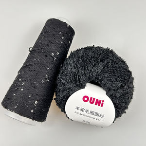 Fil d'hiver à cheveux bouclés Matériau pour manteau d'hiver 50 grammes Petit rouleau Make in China Livraison rapide Fil mérinos en fibre d'alpaga - Product Image 4