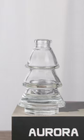 Décoration d'intérieur, flacon diffuseur de parfum en verre imprimé à l'écran, forme de sapin de Noël, 100 ml, bouchon à vis