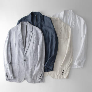 Nuova vendita calda giacca da <span class=keywords><strong>uomo</strong></span> giacca giacca da <span class=keywords><strong>uomo</strong></span> di <span class=keywords><strong>lino</strong></span> 100% Casual blazer allentato con un solo bottone taglie forti giacca da <span class=keywords><strong>uomo</strong></span> - Product Image 6
