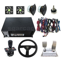 Centre de divertissement intérieur, machine de jeu d'arcade de simulation de course automobile à moniteur LCD HD de 32 pouces, fonctionnement à pièces, simulateur de course automobile unique, kit de bricolage