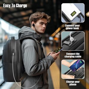 2025 Large Capacity Oxford Backpack Open Closure Unisex Fashion for Men College Students Waterproof <strong>Computer</strong> <strong>Bag</strong> for Travelers - Product Image 3