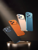 Coque de téléphone en métal pour iPhone 17, 17 Pro, 17 Pro Max – Étui de luxe avec anneau de protection et verre trempé pour objectif