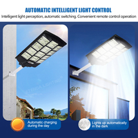 Lampe solaire extérieure pour rue, IP65, étanche, avec capteur de mouvement PIR intelligent, pour jardin, allée, éclairage paysager