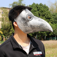 Masque de bec de peste en latex pour Halloween, accessoire de fête amusant, en stock, vente en gros, fabrication DIY, Chine