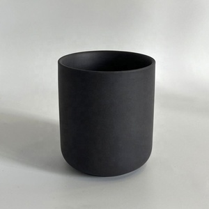 New 12oz 375ml Nordic Custom Cute Matte <b>Ceramic</b> <b>Candle</b> Vessel <b>White</b> Round <b>Candle</b> <b>Jar</b> With Lid - Product Image 4