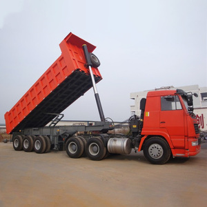 Nouvelle semi-remorque benne arrière basculante en acier de haute qualité, 40 tonnes, 3 essieux, télécommandée, prix usine, 30000 kg - Product Image 3