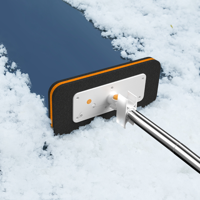 Заводская поставка, щетка для снега для лобового стекла автомобиля, складная конструкция, пластиковая лопата для снега со светодиодной подсветкой, стекло для разглаживания, скребок для снега автомобиля