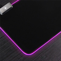 Rgb Led Gloeiende Muismat Groot Verleng Led Met Kleurrijke Verlichtingsmodellen Antislip Lichtgevende Spelmat